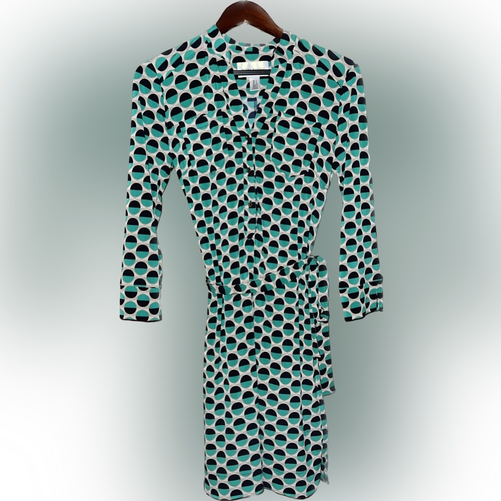 Donna Morgan | Green Patterned Dress